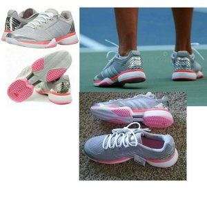 NWT RARE Adidas Stella McCartney Women Barricade Tennis Shoes 9.5 Gray Silver